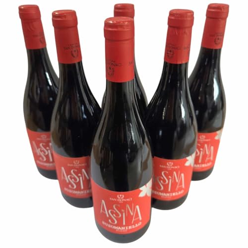 ASSINA Susumaniello Salento IGP 2022, Cantina San Donaci, Rotwein aus Italien, 750ml, 6er-Set ASSINA Susumaniello Salento IGP 2022, Cantina San Donaci, Rotwein aus Italien, 750ml, 6er-Set von Generisch
