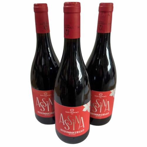 ASSINA Susumaniello Salento IGP 2022, San Donaci, Rotwein aus Italien, 750ml, 3er-Set von Generisch
