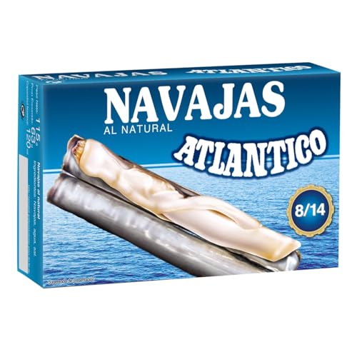 ATLÁNTICO Scheidenmuscheln natur 63 g 9er Pack. von Generisch