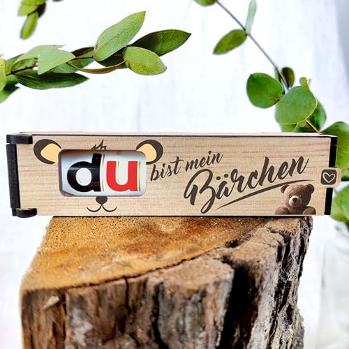 Bärchen Geschenk - Schokoriegel Geschenkbox inkl. Duplo Du bist mein Bärchen - Partner Geschenke, Geschenk Für Partner, Geschenk Für Freund, Geschenk Für Mann, Freund Geschenk, Geschenk Ehemann von Generisch
