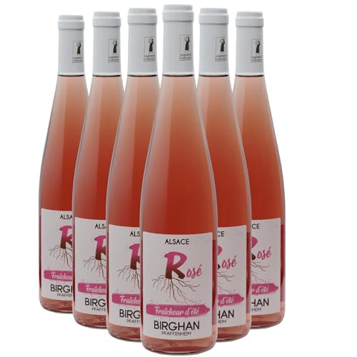 Alsace Fraîcheur d'Été Roséwein - Birghan - g.U. - Elsass Frankreich - Rebsorte Pinot Noir - 6x75cl von Generisch