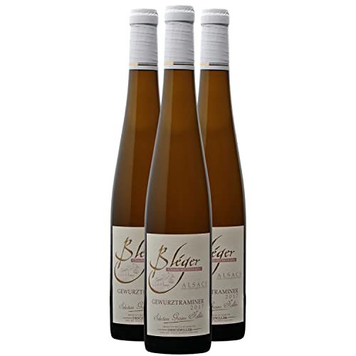 Alsace Gewurztraminer Sélection de Grains Nobles Moelleux Weißwein 2017 - Bio - Domaine Claude et Christophe Bléger - g.U. - Elsass Frankreich - Rebsorte Gewurztraminer - 3x50cl von Generisch