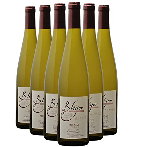 Alsace Muscat Coeur de Cru Weißwein 2020 - Bio - Domaine Claude et Christophe Bléger - g.U. - Elsass Frankreich - Rebsorte Muscat - 6x75cl von Generisch
