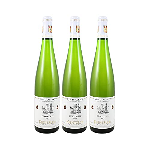 Alsace Pinot Gris Weißwein 2012 - Domaine Kientzler - g.U. - Elsass Frankreich - Rebsorte Pinot Gris - 3x75cl von Generisch