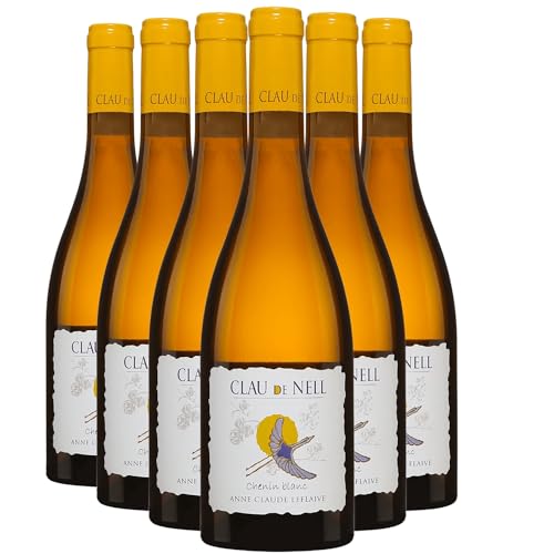 Anjou Chenin Blanc Weißwein 2021 - Bio - Clau de Nell - g.U. - Loiretal Frankreich - Rebsorte Chenin - 6x75cl von Generisch