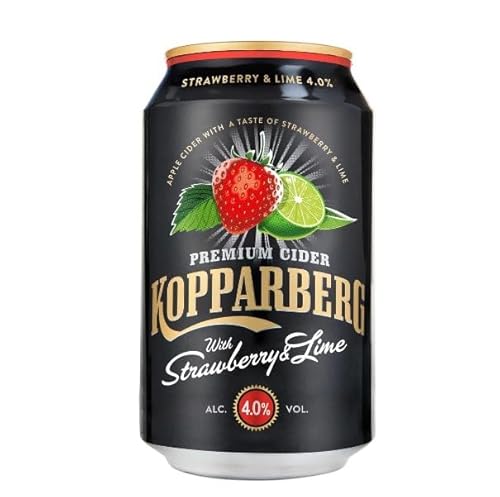 Apfelwein mit Erdbeer- und Limettengeschmack, 33 cl Dose. 4er-Pack. Apfelwein mit Erdbeer- und Limettengeschmack, 33 cl Dose. 4er-Pack. von Generisch