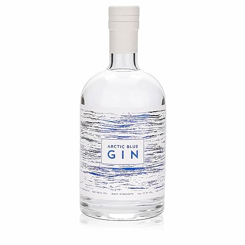 Arctic Blue | Navy Strength Gin | Handgefertigt | Ideal für Purgenuss & Cocktails | 0.5l Flasche | 58,5% Vol. von Generisch