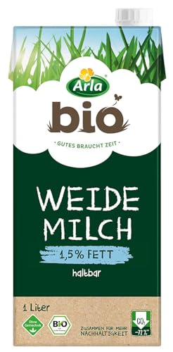 Arllla Haltbare Weidemilch 1.5% Fett, H-Milch aus artgerechter Tierhaltung, 12x1 l Arllla Haltbare Weidemilch 1.5% Fett, H-Milch aus artgerechter Tierhaltung, 12x1 l von Generisch