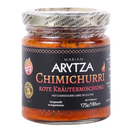 Arytza Chimichurri Rote Kräutermischung 175g | Pikante Gewürzmischung mit Chili, Oregano & Knoblauch | Perfekt für Grill, Fleisch, Fisch & Gemüse | Glutenfrei & ohne Zusatzstoffe Arytza Chimichurri Rote Kräutermischung 175g | Pikante Gewürzmischung mit Chili, Oregano & Knoblauch | Perfekt für Grill, Fleisch, Fisch & Gemüse | Glutenfrei & ohne Zusatzstoffe von Generisch