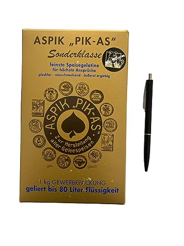 Aspik "Pik As" Sonderklasse 300 Bloom (1Kg) + Druckkugelschreiber von Generisch