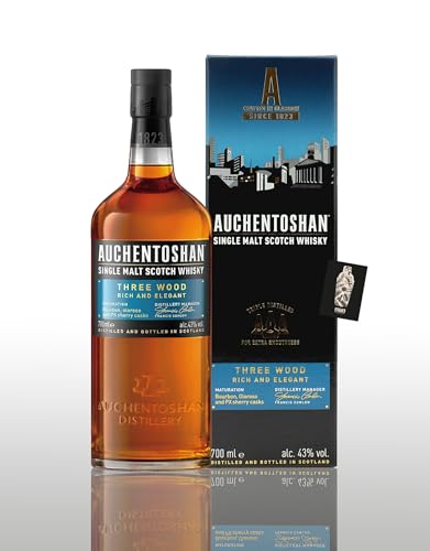 Generisch Auchentoshan Three Wood Rich and Elegant Single Malt Scotch Whisky 0,7l (43% vol.)- [Enthält Sulfite] von Generisch