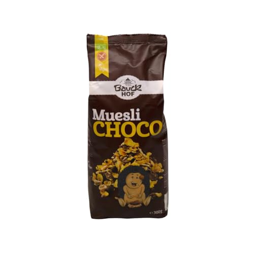 BAUCKHOF Schokoladen-Müsli, glutenfrei BAUCKHOF 300 g, 3er Pack von Generisch