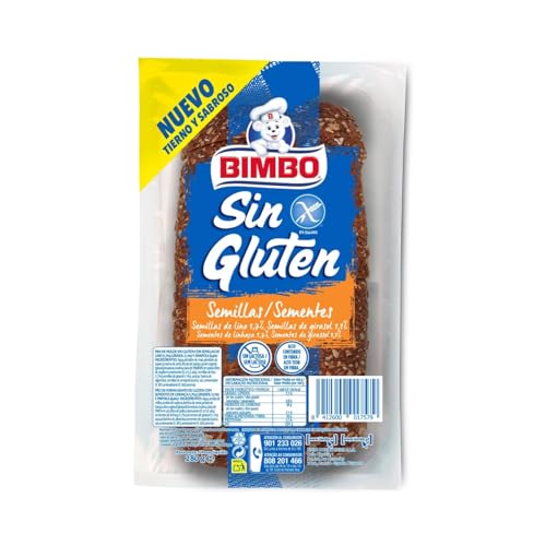 BIMBO Glutenfreies Brot in Scheiben mit Samen, BIMBO 280 g. 4er-Pack. von Generisch