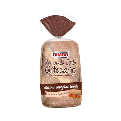BIMBO Handwerkliches Vollkorntoastbrot mit Dinkelweizen und Honig 550 g, 2er-Pack von Generisch