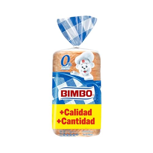 BIMBO Weißbrot in Scheiben mit Kruste, ohne Zuckerzusatz 430 g. 3er-Pack von Generisch