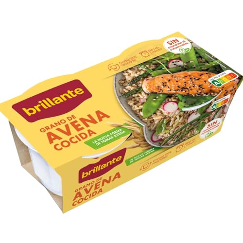 BRILLANTE Gekochter Hafer Packung 2 Stück x 125 g 8er-Pack von Generisch