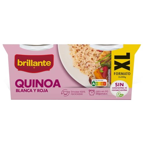 BRILLANTE Weiße und rote Quinoa XL-Format 400 g 6er-Pack von Generisch