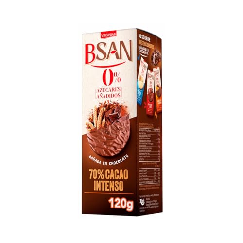 BSAN Keks Schokoladenkakao ohne Zuckerzusatz 120 g 3er Pack von Generisch