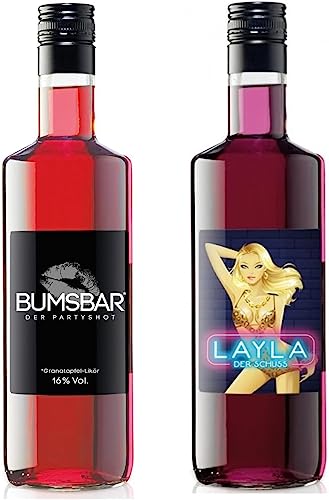 BUMSBAR & LAYLA Likör - Der Partyshot 2 x 0,7 Liter von Generisch