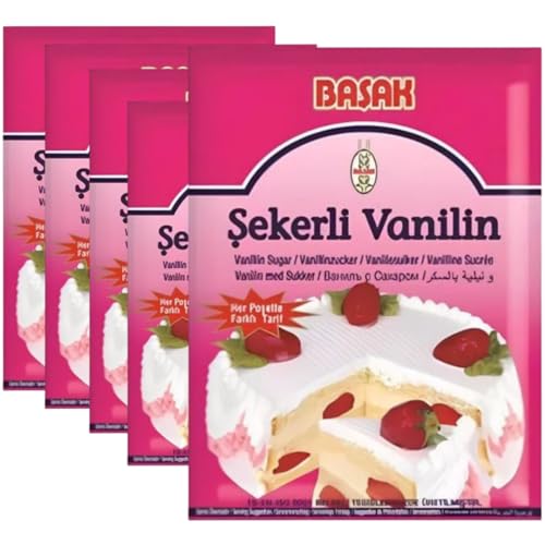Basa Vanillezucker backpulver Vanillinzucker 10 Gramm, 5 er von Generisch
