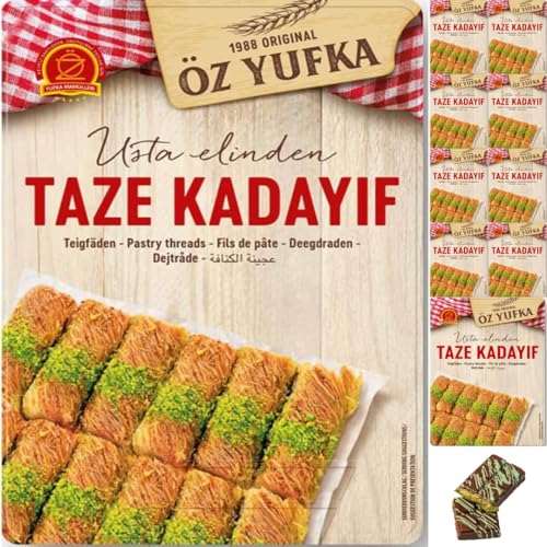Best Match Dubai Schkolade Frische Kadayif Teigfäden - Engelshaar - Künefe Teigwaren Kadaifi Kataifi für Dubai Schkolade Chocolate 400 Gramm x 10 Packungen Mit Pufai Grocery, Best Match Dubai Schkolade Frische Kadayif Teigfäden - Engelshaar - Künefe Teigwaren Kadaifi Kataifi für Dubai Schkolade Chocolate 400 Gramm x 10 Packungen Mit Pufai Grocery, von Generisch