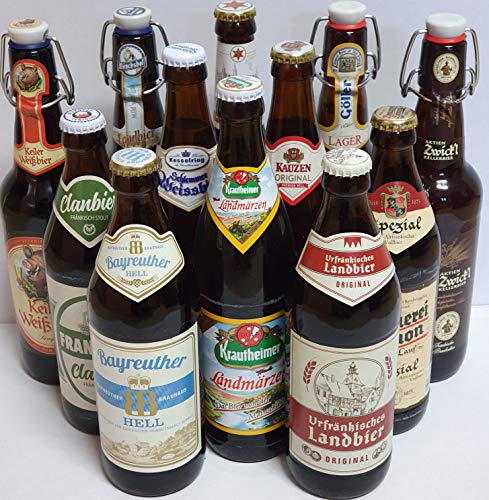 Bier Box Bierprobe Franken12 x 0,5l I 12 verschiedene Bier Sorten I Geschenk I Bier aus Franken I Biertasting I Biervielfalt von Generisch