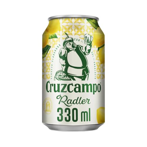 Bier Typ Radler (mit einem Hauch Zitrone) spanische Dose 33 cl 12er Pack von Generisch