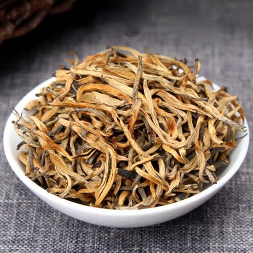 Bio-Yunnan Golden - Sprout Dianhong Schwarztee - Handgepflückt mit traditionellen Techniken hergestellt vollmundig weicher Geschmack Grünes Lebensmittel ohne Zusatzstoffe (500g) von Generisch