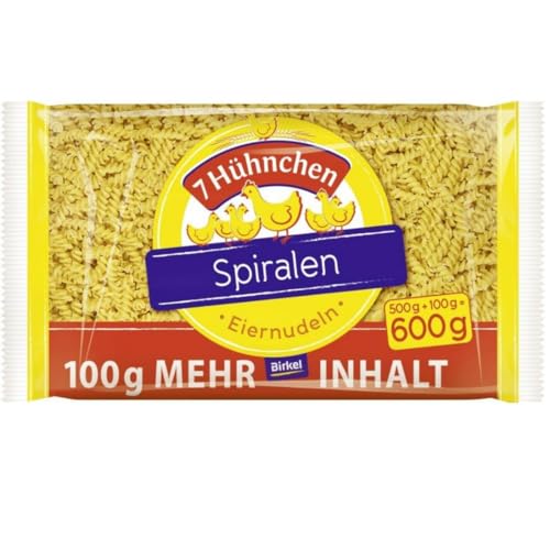Birkel 7 Hühnchen Eiernudeln Spiralen Nudeln Spiralnudeln 600 gram Birkel 7 Hühnchen Eiernudeln Spiralen Nudeln Spiralnudeln 600 gram von Generisch