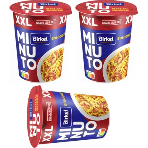 Birkel Minuto XXL Bolognese Topf Nudeln pasta 78 Gramm,3 Stück Birkel Minuto XXL Bolognese Topf Nudeln pasta 78 Gramm,3 Stück von Generisch