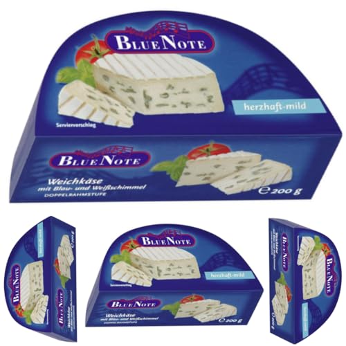 Blue Notte Dänischer Käse Weichkäse herzhaft-mild Käse 200 Gramm, 4er Blue Notte Dänischer Käse Weichkäse herzhaft-mild Käse 200 Gramm, 4er von Generisch