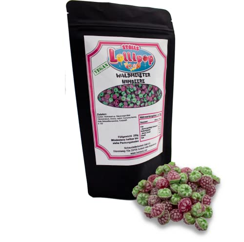 Bonbon Himbeer-Waldmeister - 250g leckere Fruchtbonbons (Vegan) von Generisch