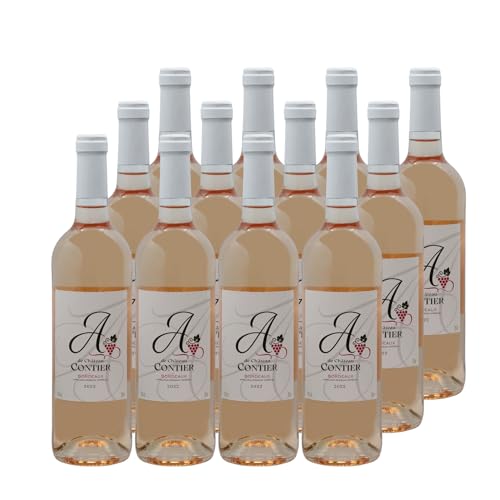 Bordeaux A de Château Contier Roséwein 2022 - Château Contier - g.U. - Bordeaux Frankreich - Rebsorte Merlot, Cabernet Franc - 12x75cl Bordeaux A de Château Contier Roséwein 2022 - Château Contier - g.U. - Bordeaux Frankreich - Rebsorte Merlot, Cabernet Franc - 12x75cl von Generisch