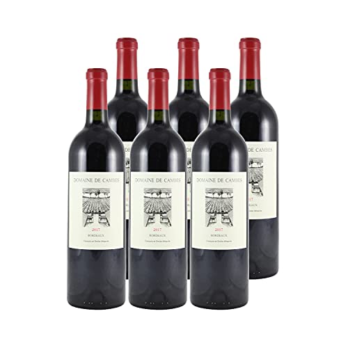 Bordeaux Rotwein 2017 - Domaine de Cambes - g.U. - Bordeaux Frankreich - Rebsorte Merlot, Cabernet Franc - 6x75cl von Generisch