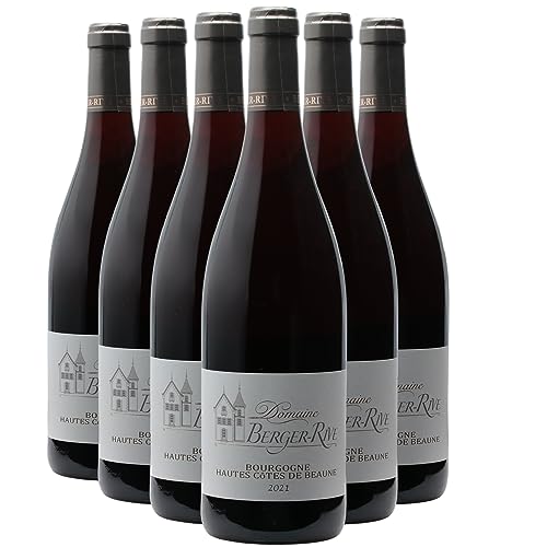 Bourgogne Hautes Côtes de Beaune Rotwein 2021 - Domaine Berger-Rive - g.U. - Burgund Frankreich - Rebsorte Pinot Noir - 6x75cl von Generisch