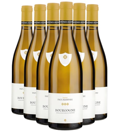 Bourgogne Weißwein 2023 - Maison Paul Manevey - g.U. - Burgund Frankreich - Rebsorte Chardonnay - 6x75cl Bourgogne Weißwein 2023 - Maison Paul Manevey - g.U. - Burgund Frankreich - Rebsorte Chardonnay - 6x75cl von Generisch