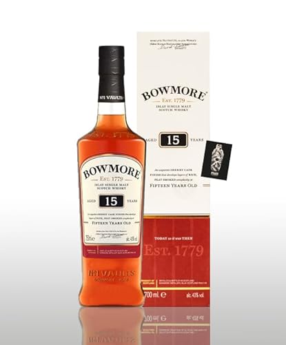 Generisch Bowmore 15 Jahre Sherry Cask Finish Single Malt Scotch Whisky 0,7L (43% vol.)- [Enthält Sulfite] von Generisch