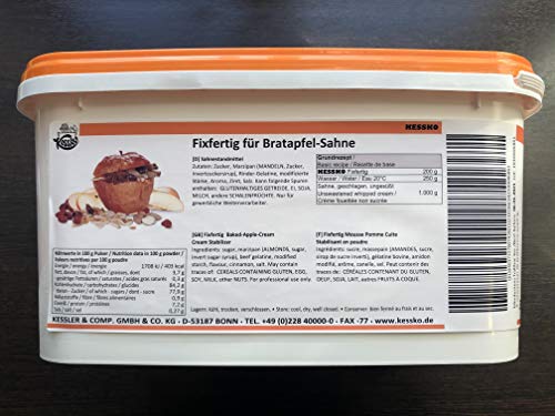 Bratapfel Kessko Sahnefond 900 g, Sahnestand, Sahnesteif, Sahne 0,9 g (Bratapfel) von Generisch