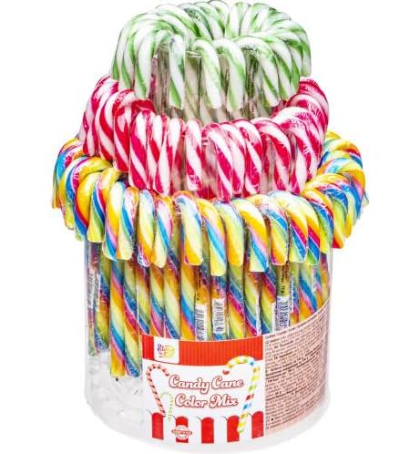 Bunte Zuckerstangen, Süßigkeiten in Glas, Mehrfarbig Gestreift, Leckere Nascherei Bunte Zuckerstangen, Süßigkeiten in Glas, Mehrfarbig Gestreift, Leckere Nascherei von Generisch