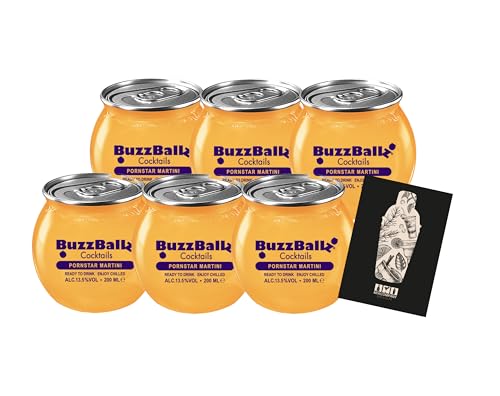 BuzzBallz 6er Set 6x 200ml Pornstar Maritini (13,5% vol)- [Enthält Sulfite] von Generisch