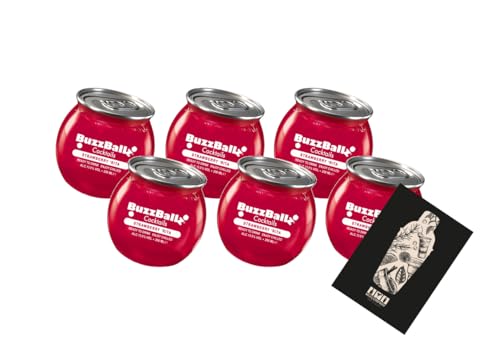 BuzzBallz 6er Set 6x 200ml Strawberry Rita (13,5% vol)- [Enthält Sulfite] von Generisch