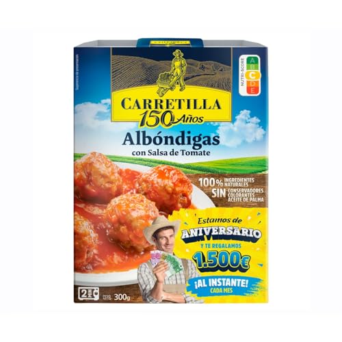 CARRETILLA Hausgemachte Fleischbällchen 250 g. 3er Pack von Generisch
