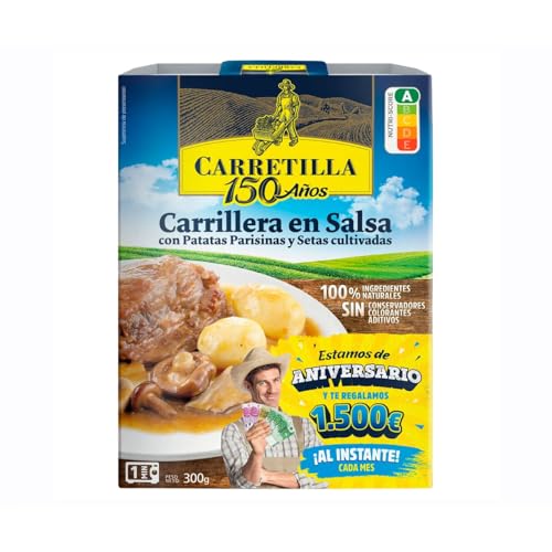 CARRETILLA Schweinebäckchen in Sauce, mit Pariser Kartoffeln und Zuchtpilzen 300 g 3er-Pack von Generisch