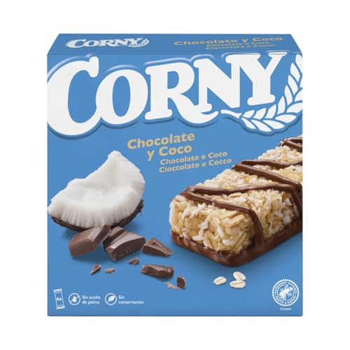 CORNY Müsliriegel mit Schokolade und Kokosnuss 6 Stück x 25 g. 3er Pack von Generisch