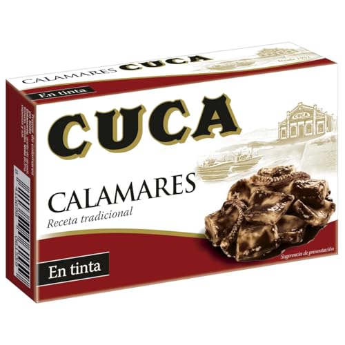 CUCA Tintenfisch in eigener Tinte, Stücke, Dose 72 g. 9er-Packung von Generisch