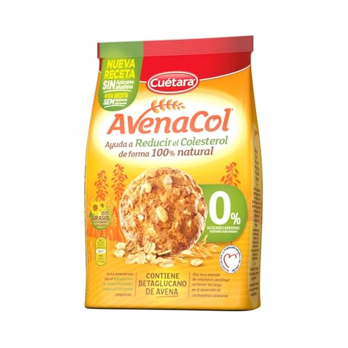 CUÉTARA Avenacol Haferkekse 0% Zucker 250 g. 3er Pack von Generisch