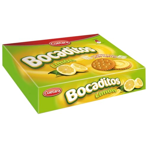CUÉTARA Kekse gefüllt mit Zitrone 450 g. 3er-Pack von Generisch