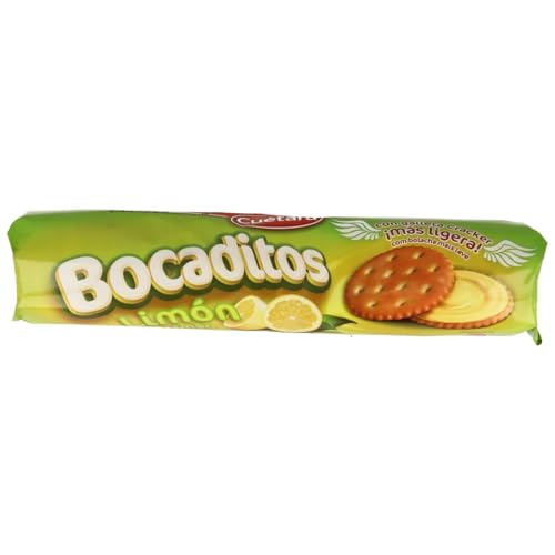 CUÉTARA Kekse gefüllt mit Zitronencreme 150 g. 3er-Pack von Generisch