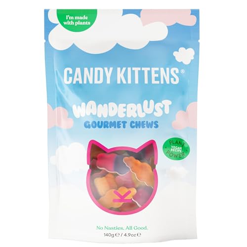 Candy Kittens Wanderlust Gourmet Chews, Vegane Süßigkeiten, 140g Candy Kittens Wanderlust Gourmet Chews, Vegane Süßigkeiten, 140g von Generisch