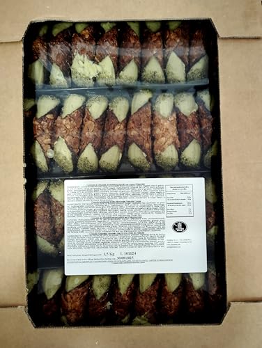 Cannoli siciliani, Cannoli Pistazie 40 St., Mandelkrokantröllchen gefüllt mit Pistaziecreme, ca. 1500g von Generisch